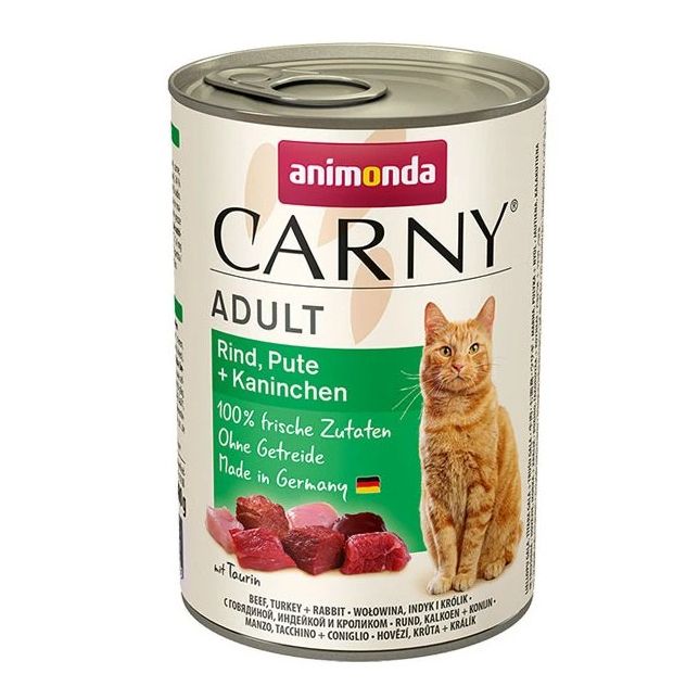 Animonda Carny Adult s govedinom, puretinom i zecem - 400 g