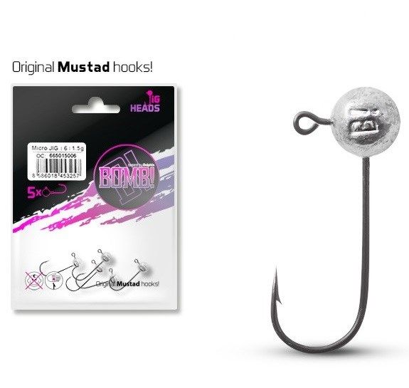 Delphin Bomb Micro Jig hook 6 / 1.5g / 5x
