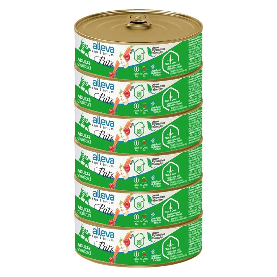 Alleva EQUILIBRIUM Paté Cat Sterilized boar 6 x 85 g