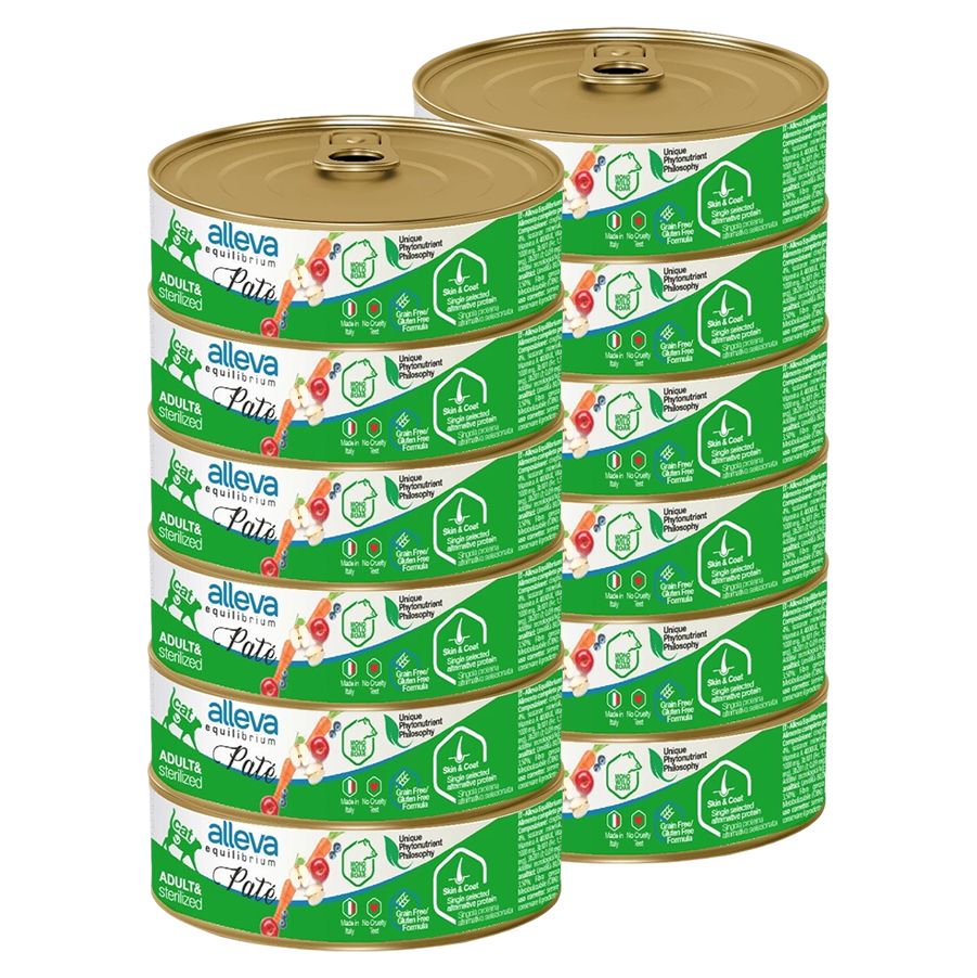 Alleva EQUILIBRIUM Paté Cat Sterilized boar 12 x 85 g