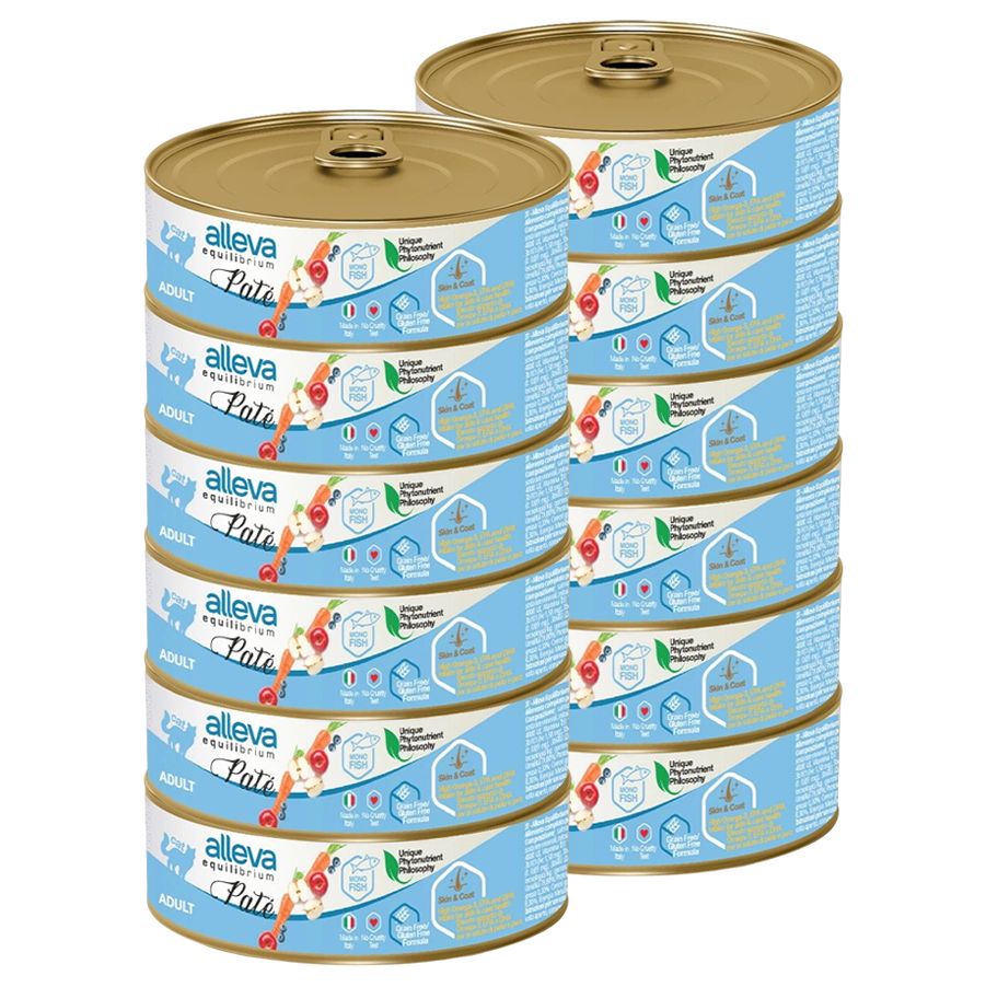 Alleva EQUILIBRIUM Paté Cat Sterilized salmon 12 x 85 g