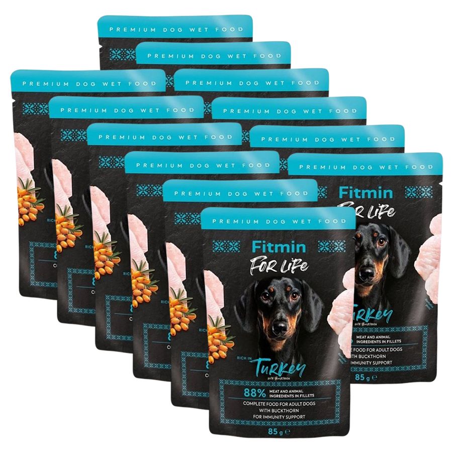 Fitmin For Life vrećica s puretinom i pasjim trnom 12 x 85 g
