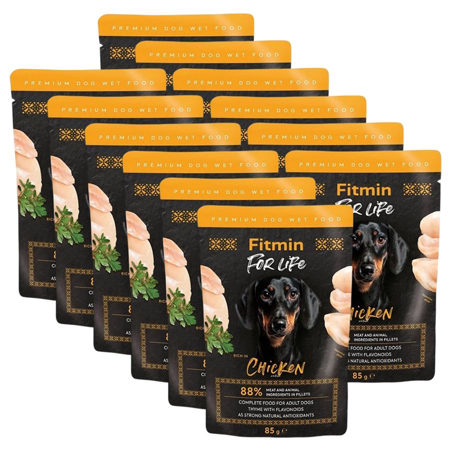 Fitmin For Life vrećica piletina s biljem 12 x 85 g