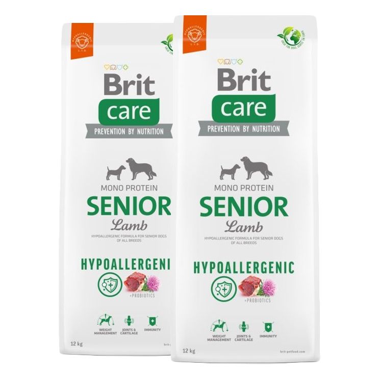 Brit Care Dog Hypoallergenic Senior Lamb 2 x 12 kg
