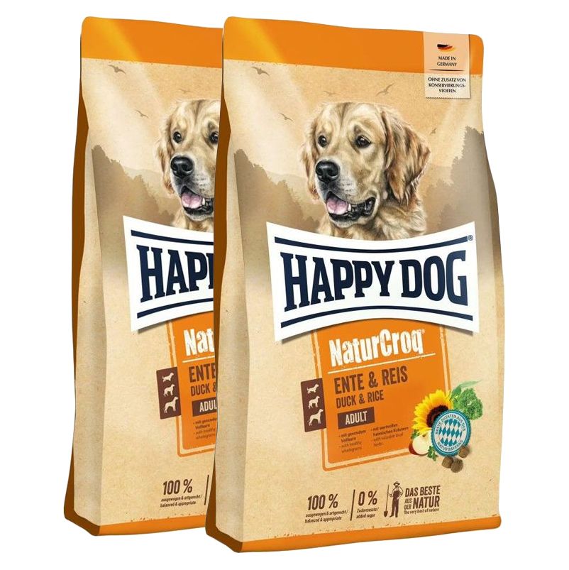 Happy Dog NaturCroq Patka & Riža 2 x 11 kg
