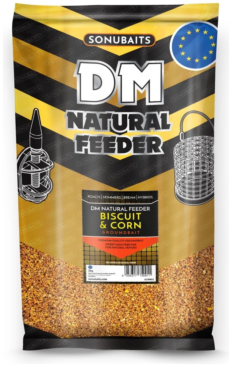 Sonubaits DM Natural Feeder Biscuit & Corn 1kg