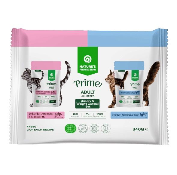 Natures Protection hran aza odrasle mačke, set 4 x 85 g