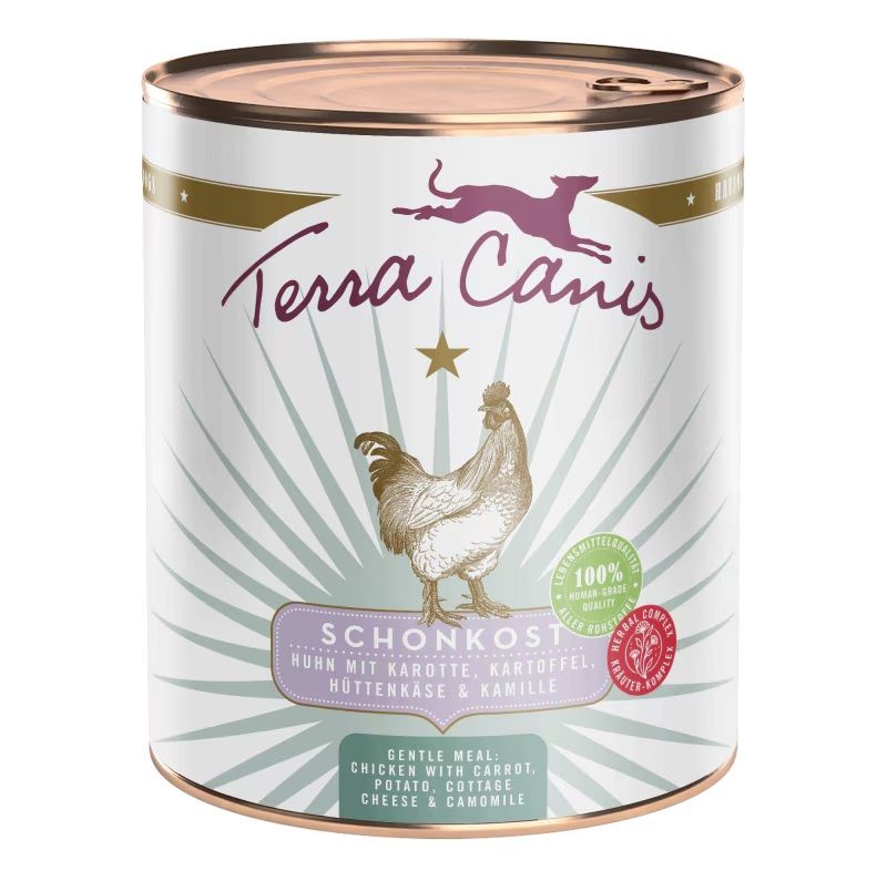 Terra Canis Gentle Meal Chicken with carrot, potato, cottage cheese & camomile 800 g