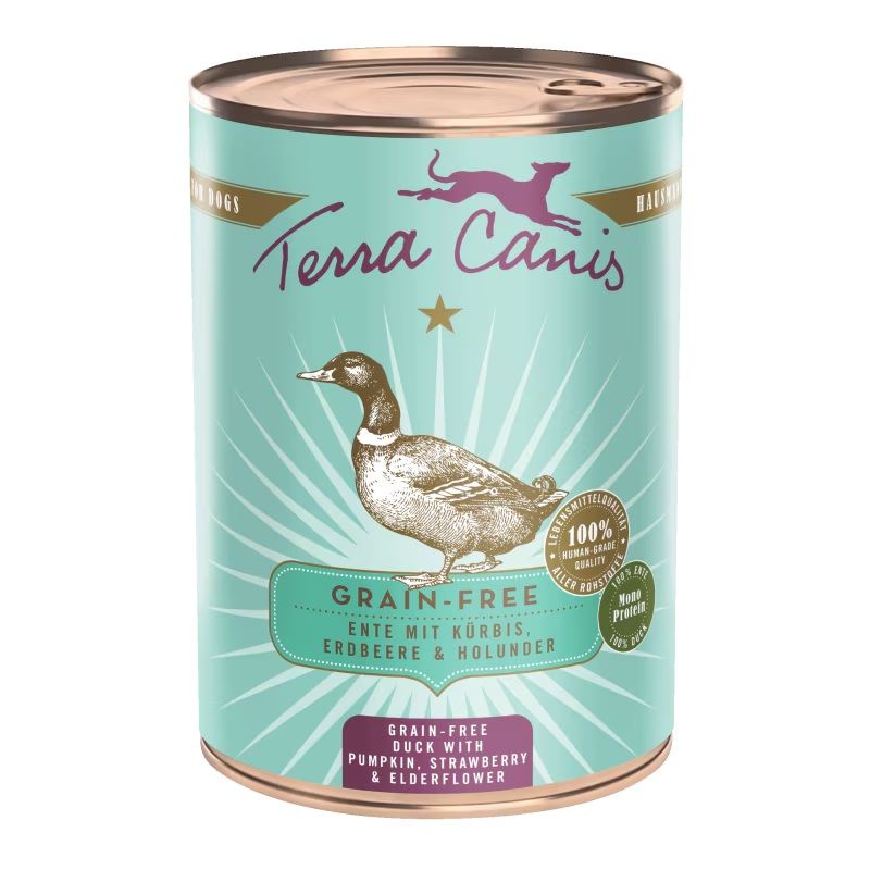 Terra Canis Grain-free Duck with pumpkin, strawberry & elderflower 400 g