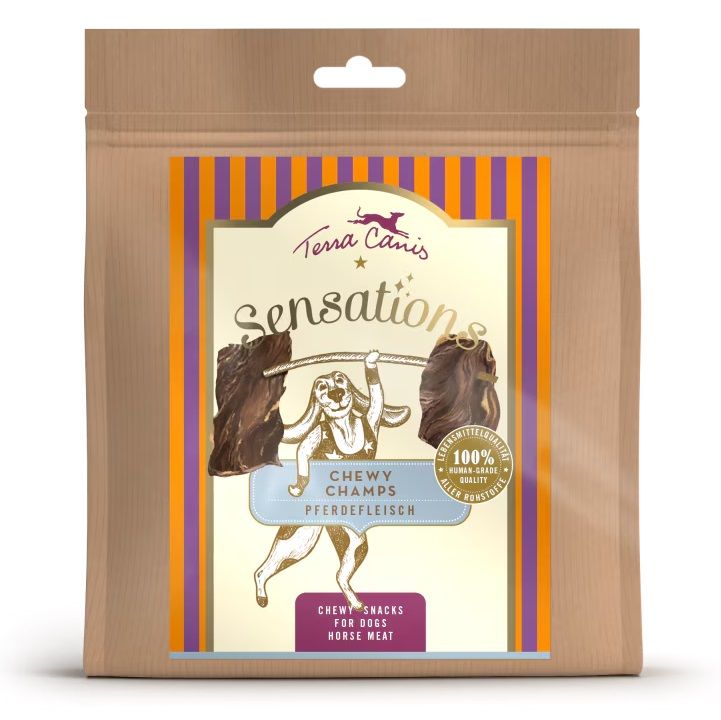 Terra Canis Sensations Chewy Champs Horse meat 100 g