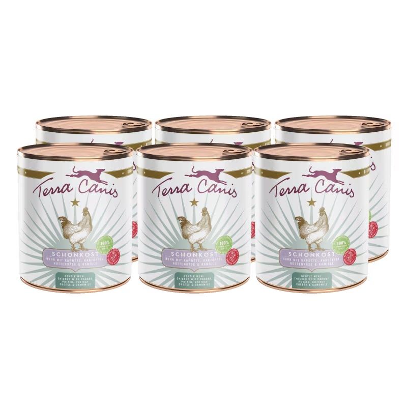 Terra Canis Gentle Meal Chicken with carrot, potato, cottage cheese & camomile 6 x 800 g