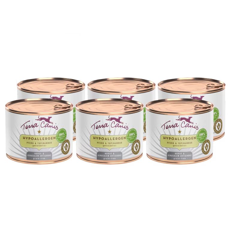 Terra Canis Hypoallergenic Horse & topinambur 6 x 200 g