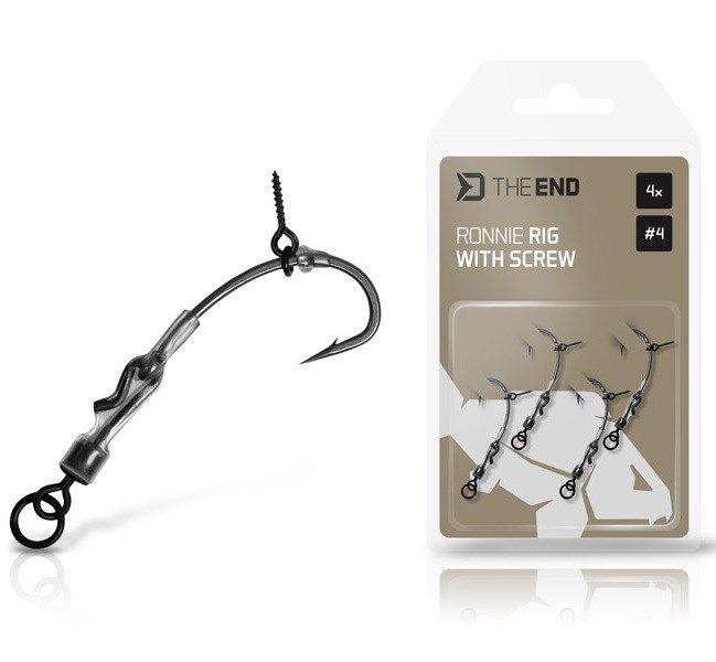 Delphin THE END Ronnie Rig with a bait screw 4x / 4