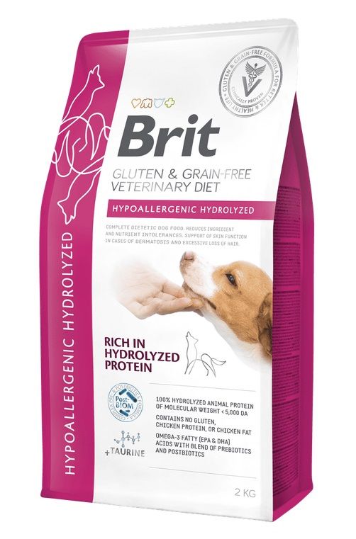 Brit Veterinary Diets GF dog Hypoallergenic Hydrolyzed 2 kg