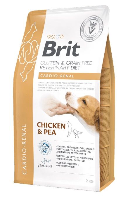 Brit Veterinary Diets GF dog Cardio - Renal 2 kg