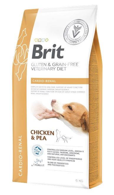 Brit Veterinary Diets GF dog Cardio - Renal 6 kg
