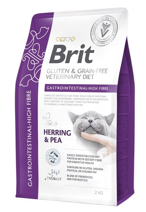 Brit Veterinary Diets GF cat Gastrointestinal High Fibre 2 kg