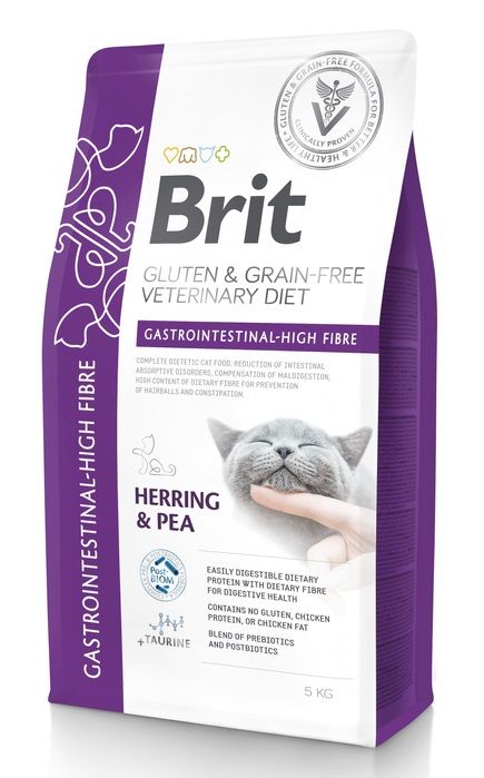 Brit Veterinary Diets GF cat Gastrointestinal High Fibre 5 kg