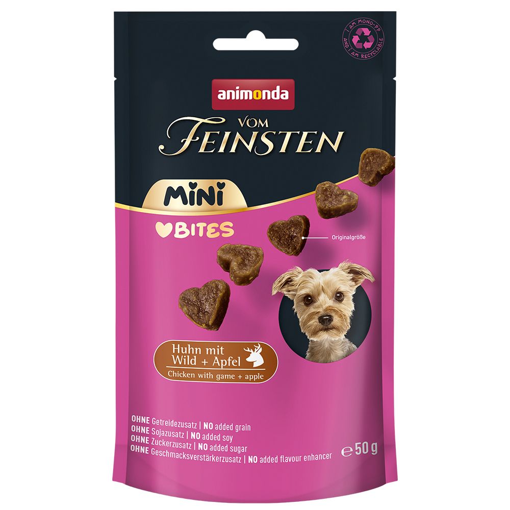 Animonda Vom Feinsten Mini Bites piletina, divljač & jabuka 50 g