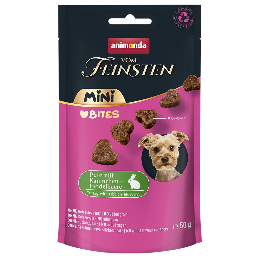 Animonda Vom Feinsten Mini Bites puretina, zec & borovnice 50 g