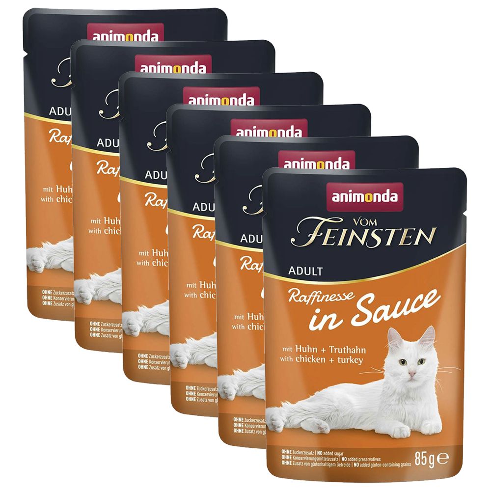 Animonda Vom Feinsten Raffinesse In Sauce piletina & puretina u umaku 6 x 85 g