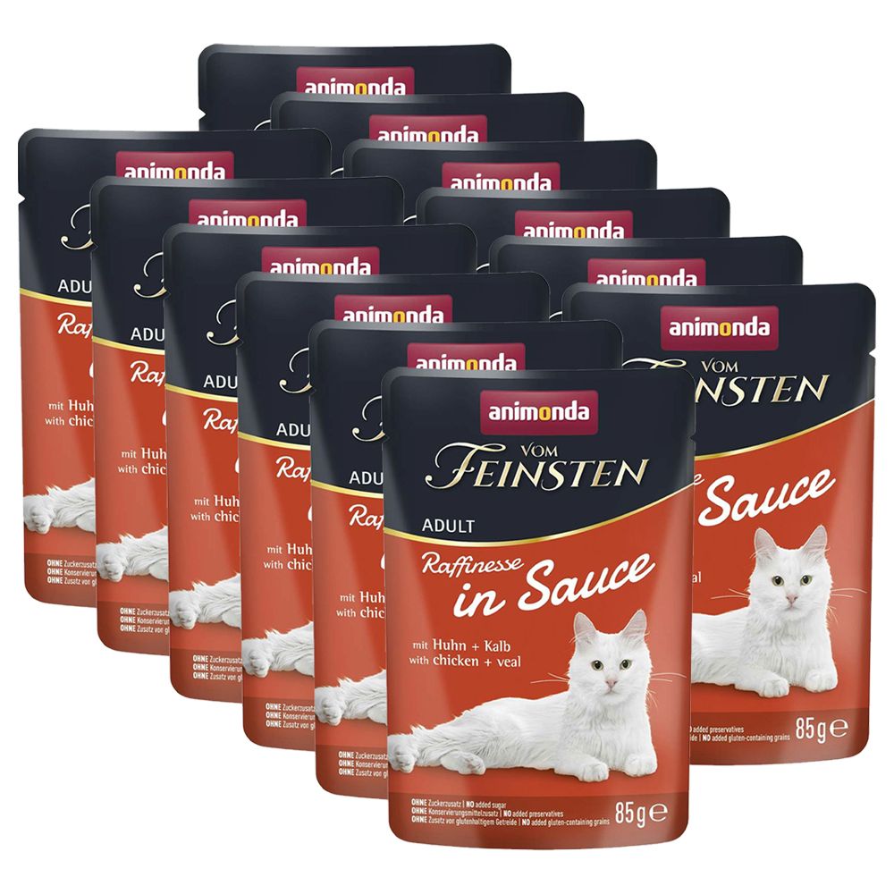 Animonda Vom Feinsten Raffinesse In Sauce piletina & teleće meso u umaku 12 x 85 g