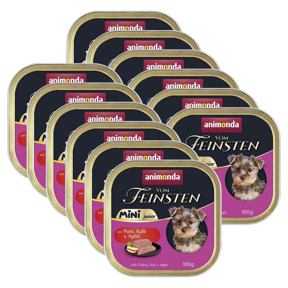 Animonda Vom Feinsten Junior Mini - puretina, teleće i jabuka 12 x 100 g