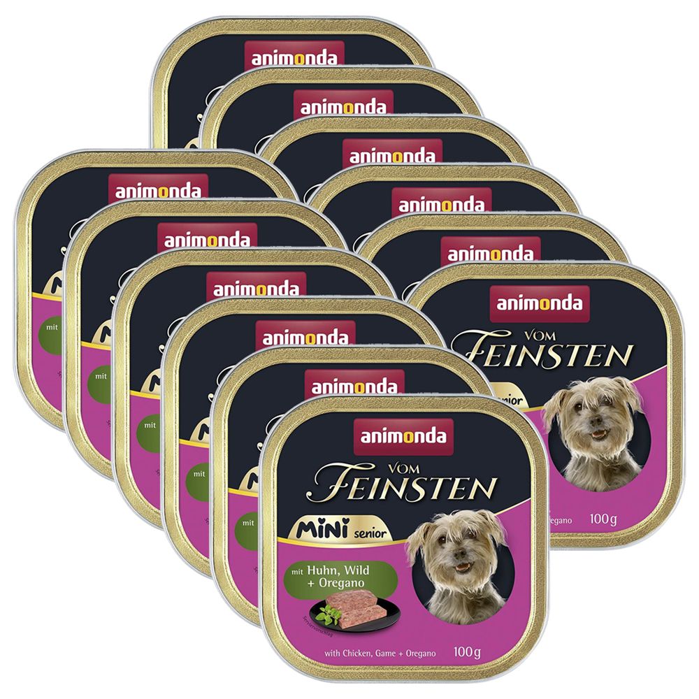 Animonda Vom Feinsten Senior Mini - piletina, divljačina i origano 12 x 100 g