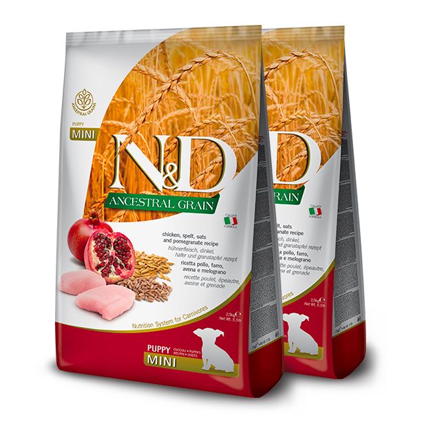 Farmina N&D dog LG PUPPY MINI Piletina & Granat 2 x 7 kg
