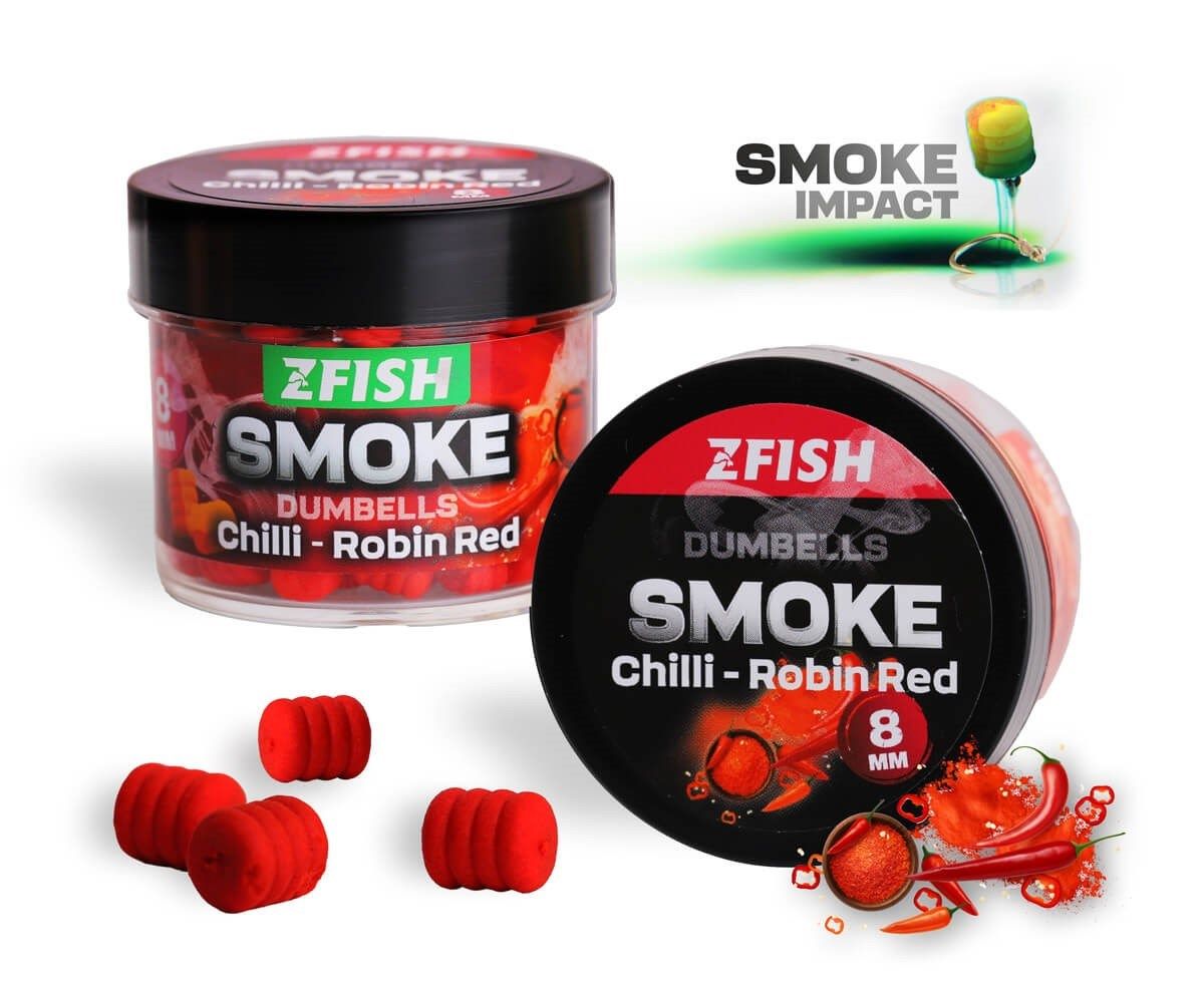 ZFISH Smoke POP-UP Dumbells 8mm Chilli-Robin Red