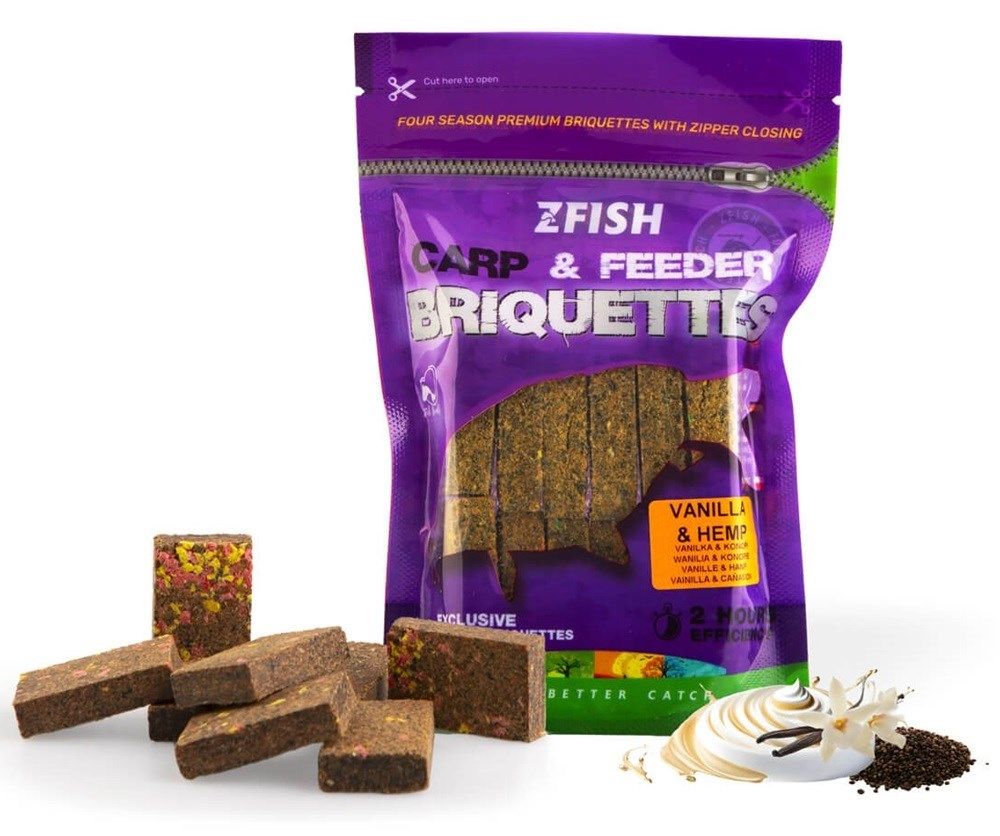 ZFISH Carp & Feeder Briquettes 220g Vanilla & Hemp