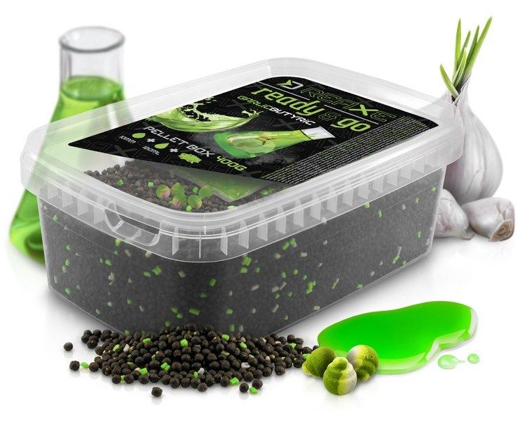 Delphin Reaxe READY&GO Pellet box + Booster + Wafters Garlic-Butyric