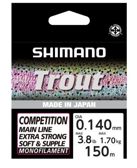 Shimano Trout Competition 150m Red 0.14mm/1.7kg