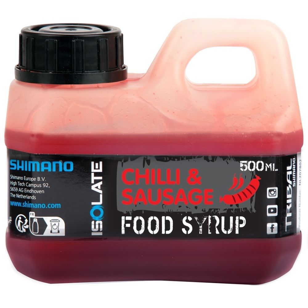 Shimano ISOLATE Food Syrup Attractant 500ml Chilli Sausage