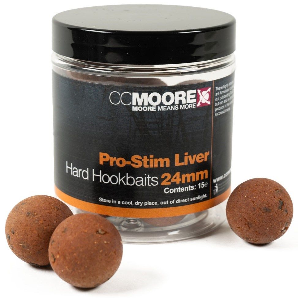 CC Moore Pro-Stim Liver Hard Hookbaits 24mm