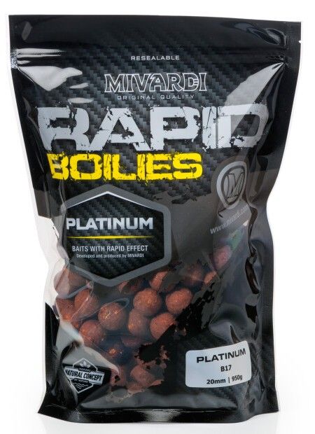 Mivardi Rapid Boilies Platinum B17 - 250g/24mm