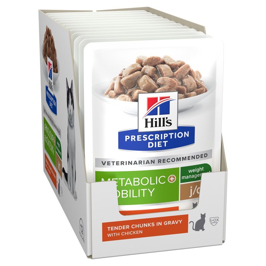 Hill's Prescription Diet Metabolic + Mobility regulacija tjelesne težine vrećica za mačke 12 x 85 g
