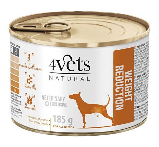 4Vets Natural Veterinary Exclusive WEIGHT REDUCTION 185 g