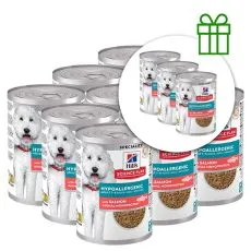 Hill's Science Plan Hypoallergenic konzerva za odrasle pse s lososom 363 g, 9+3 GRATIS