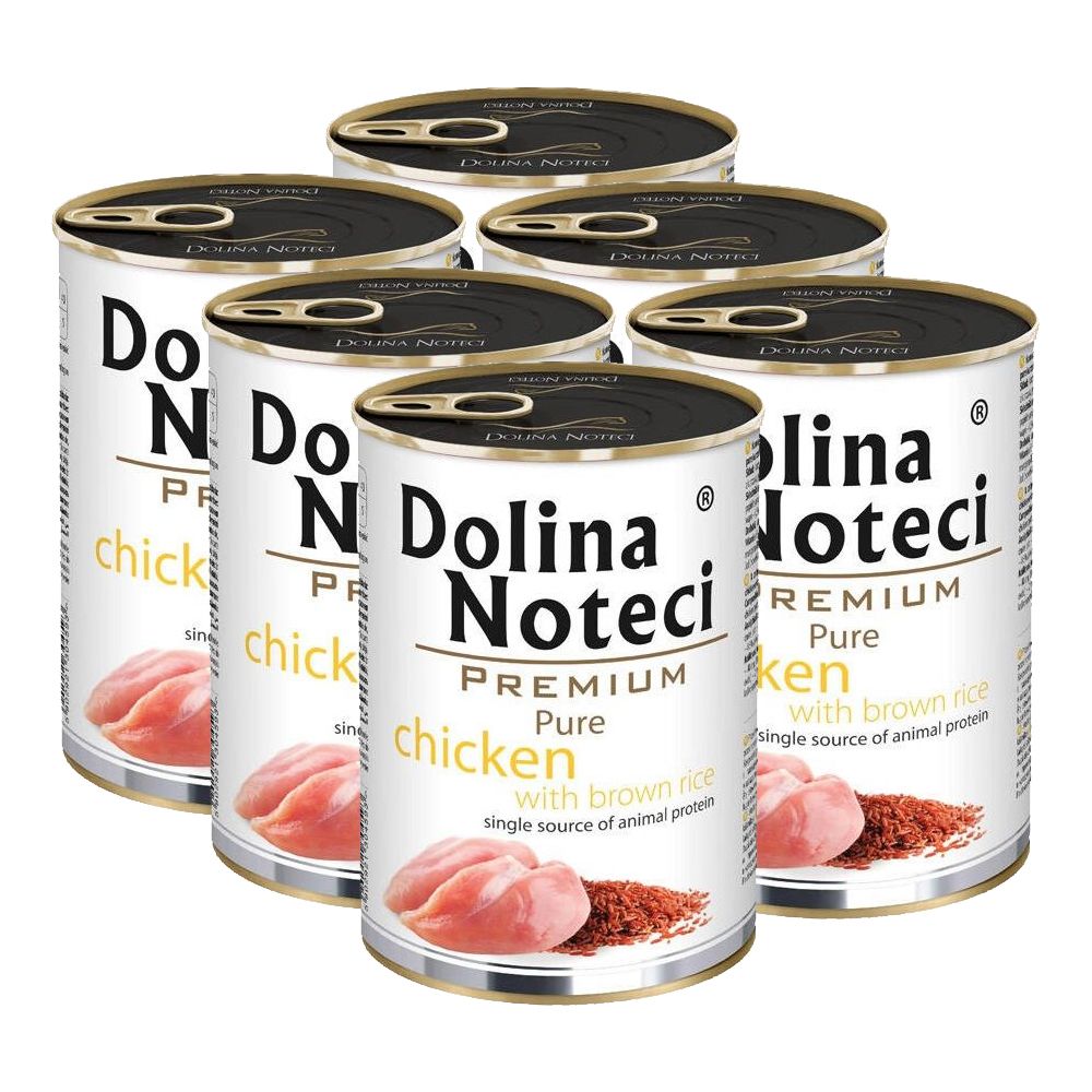 Dolina Noteci Premium Pure Chicken with Brown Rice 6 x 400 g