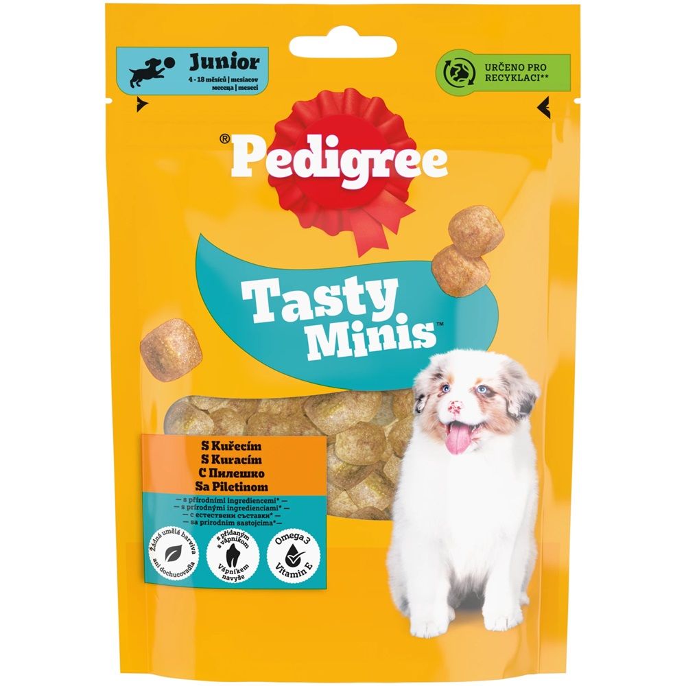 Pedigree Tasty Minis Junior s piletinom 125 g