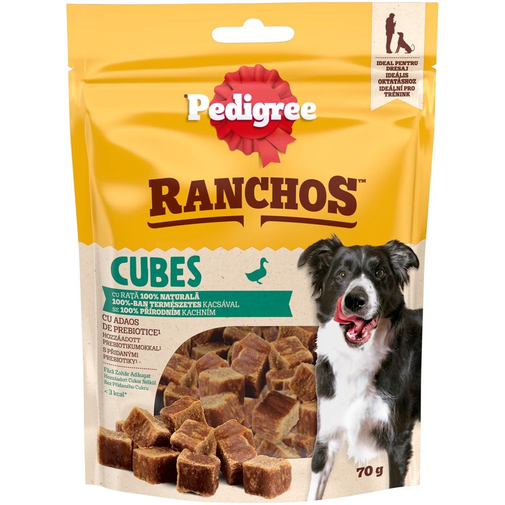 Pedigree Ranchos Cubes s pačetinom 70 g