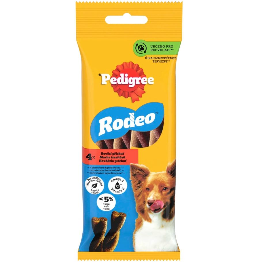 Pedigree Rodeo poslastica za pse s govedinom 4 kom. / 70 g