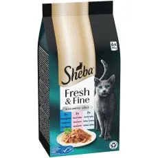 Sheba Fresh & Fine vrećice za mačke, tuna, losos i bijela riba 6 x 50 g