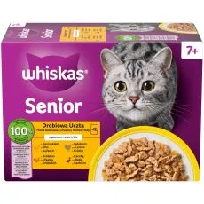 Whiskas vrećice Senior Gozba s peradi u želeu 12 x 85 g