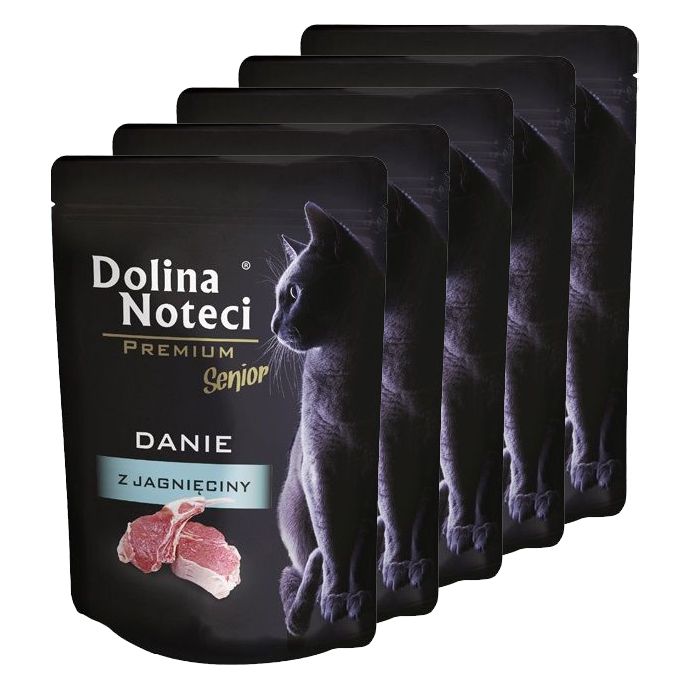 Dolina Noteci Premium Cat Senior Dish with Lamb 5 x 85 g