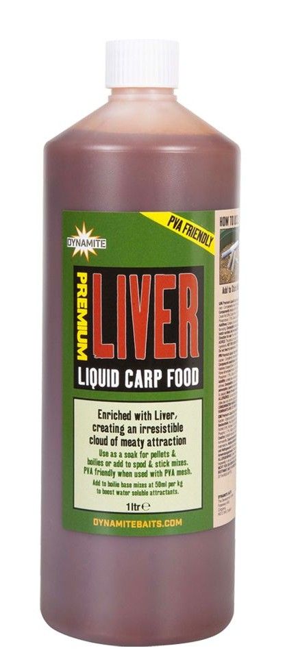 DYNAMITE BAITS Liquid Carp Food LIVER 1L