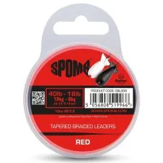 SPOMB Suženi pleteni predvezi 0,18-0,35mm/3x10m CRVENI
