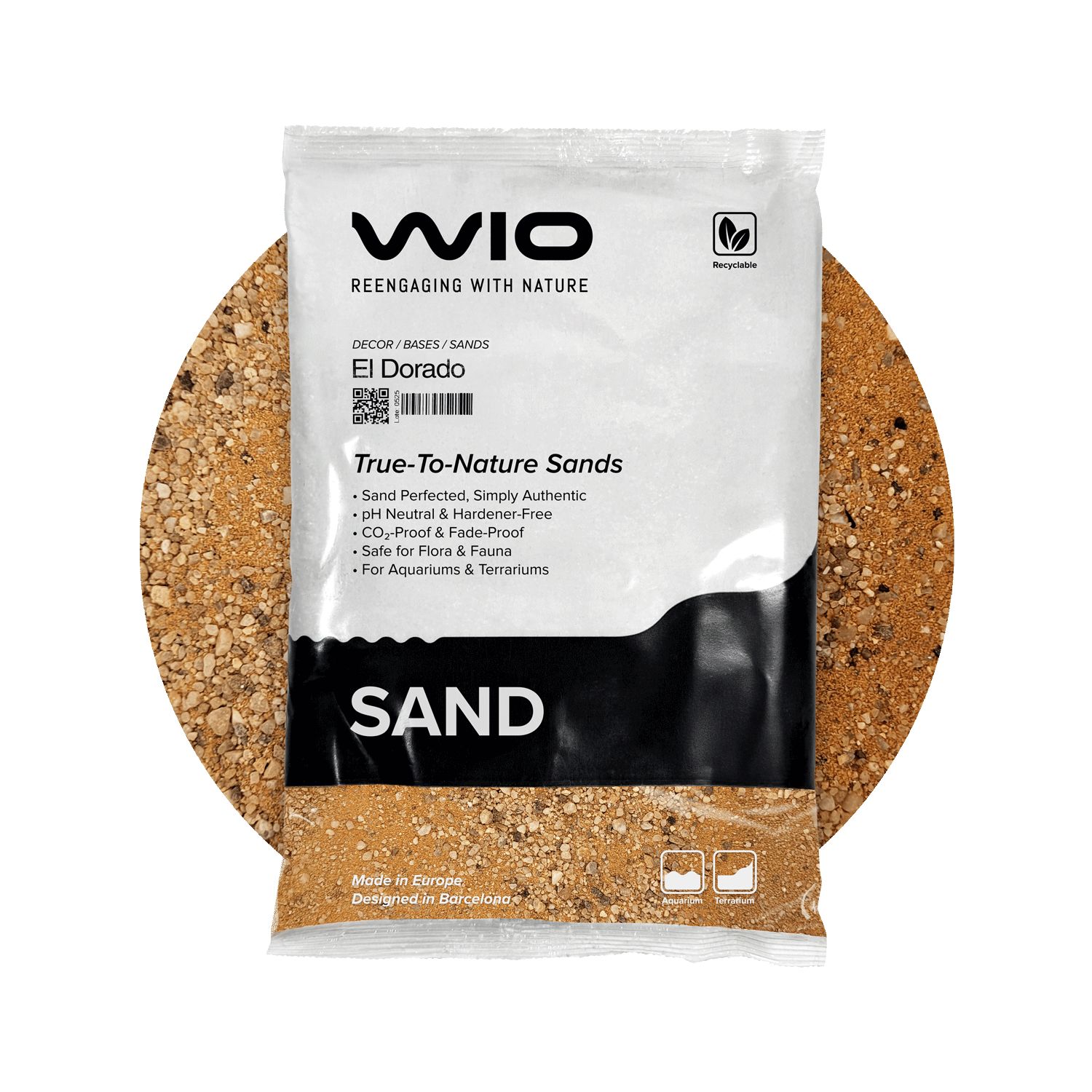 WIO El Dorado Sand akvarijski pijesak 2 kg