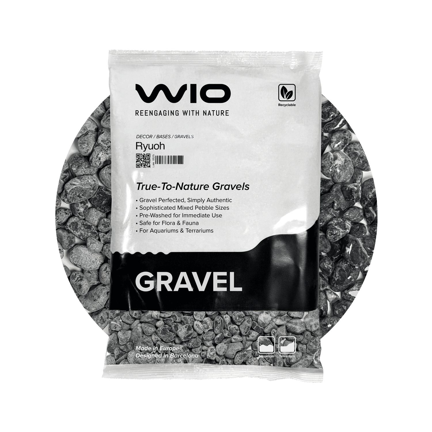 WIO Ryuoh Gravel S akvarijski šljunak 2 kg